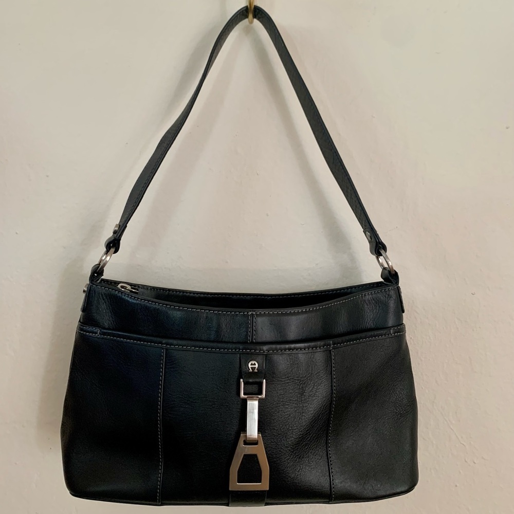 Etienne Aigner Black leather bag
